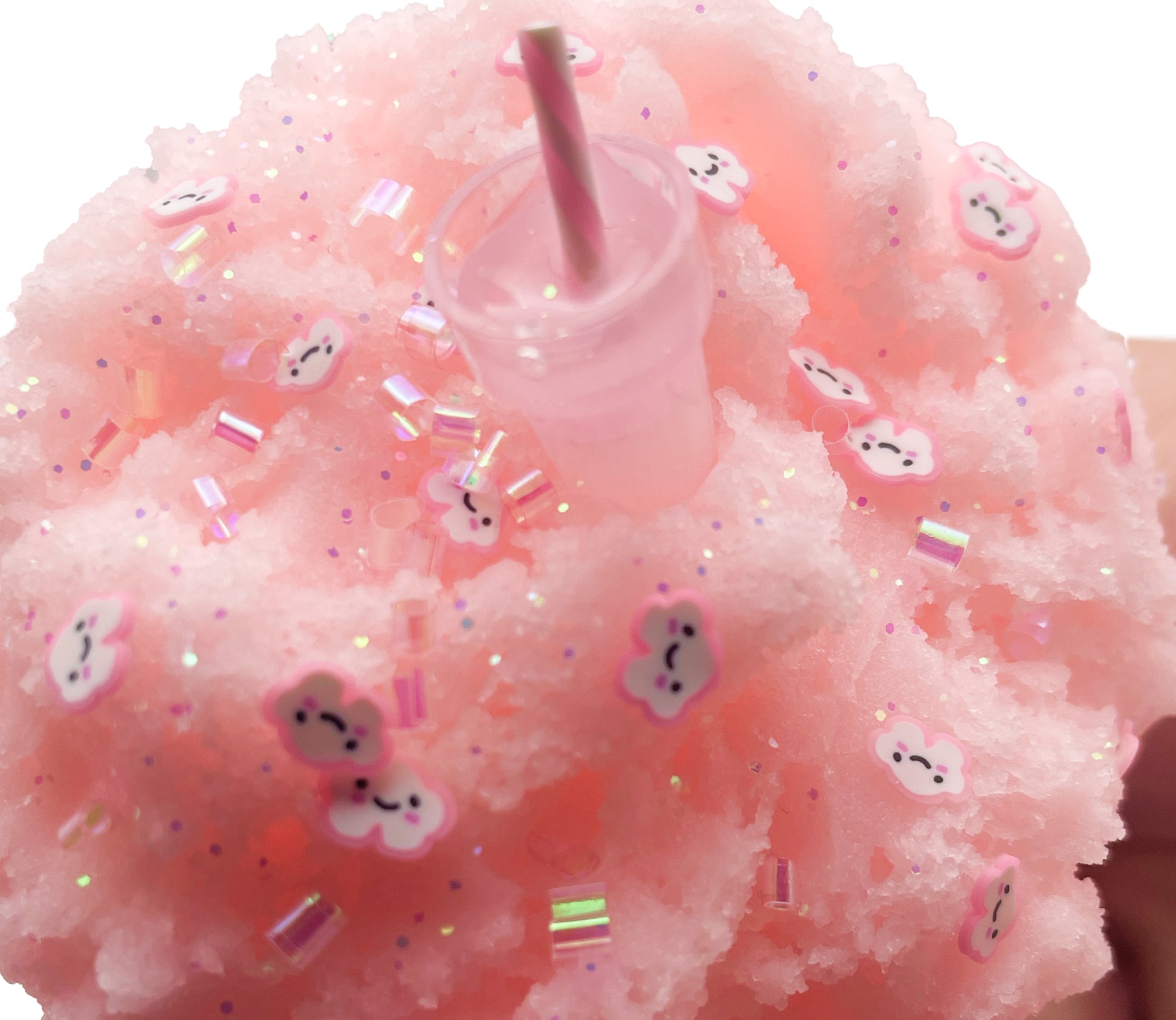 Pink Hot Coco Handmade Butter Cloud Slime
