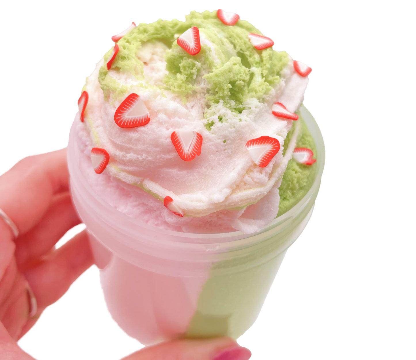 Strawb Matcha Ice Cream Slime