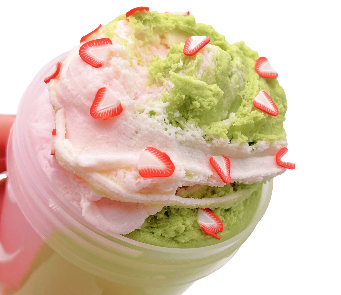 Strawb Matcha Ice Cream Slime